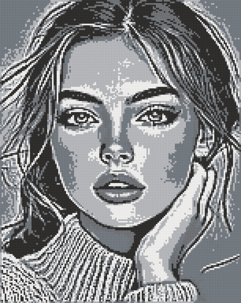 Девушка Алмазная мозаика Классика